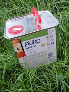 Auro Eco Oil in grass