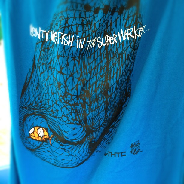 THTC t-shirt of Plenty more fish in the supermarket